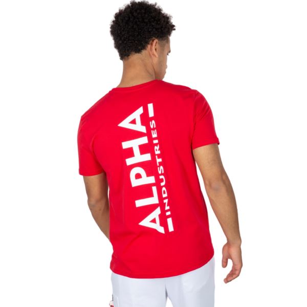 Alpha Industries Backprint T speed red 128507-328