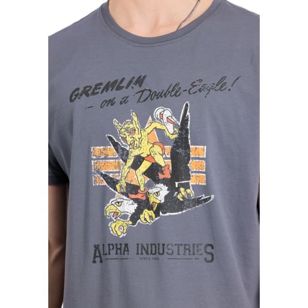 Alpha Industries Gremlin T greyblack 146512-136