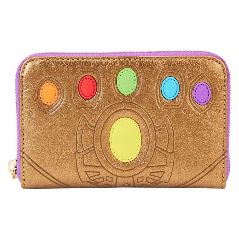 LoungeflyMARVEL SHINE THANOS GAUNTLET ZIP WALLET