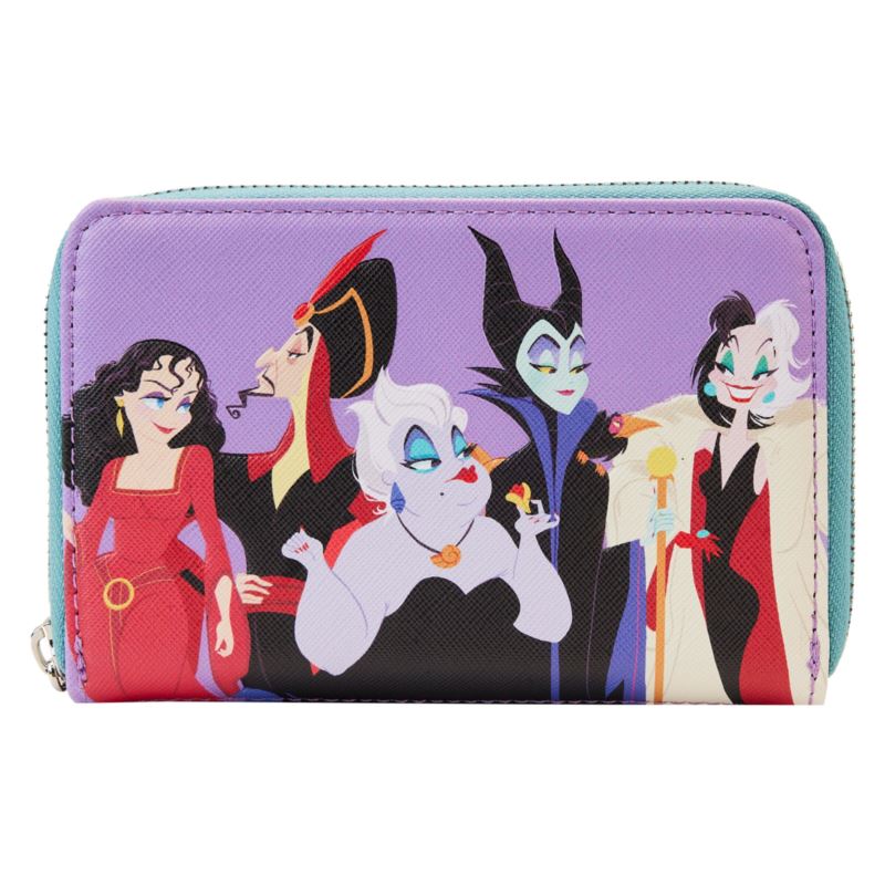 Loungefly DISNEY VILLAINS COLOR BLOCK ZIP WALLET