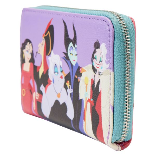 Loungefly DISNEY VILLAINS COLOR BLOCK ZIP WALLET