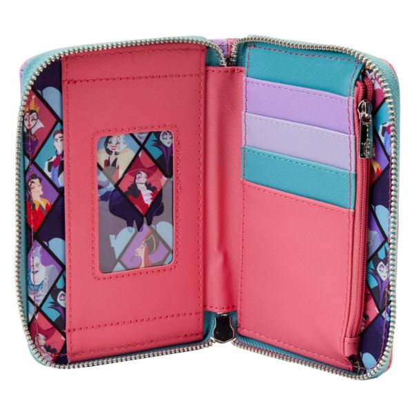 Loungefly DISNEY VILLAINS COLOR BLOCK ZIP WALLET