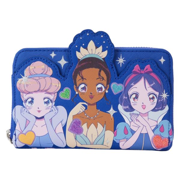 Loungefly LF DISNEY PRINCESS MANGA STYLE ZIP AROUN