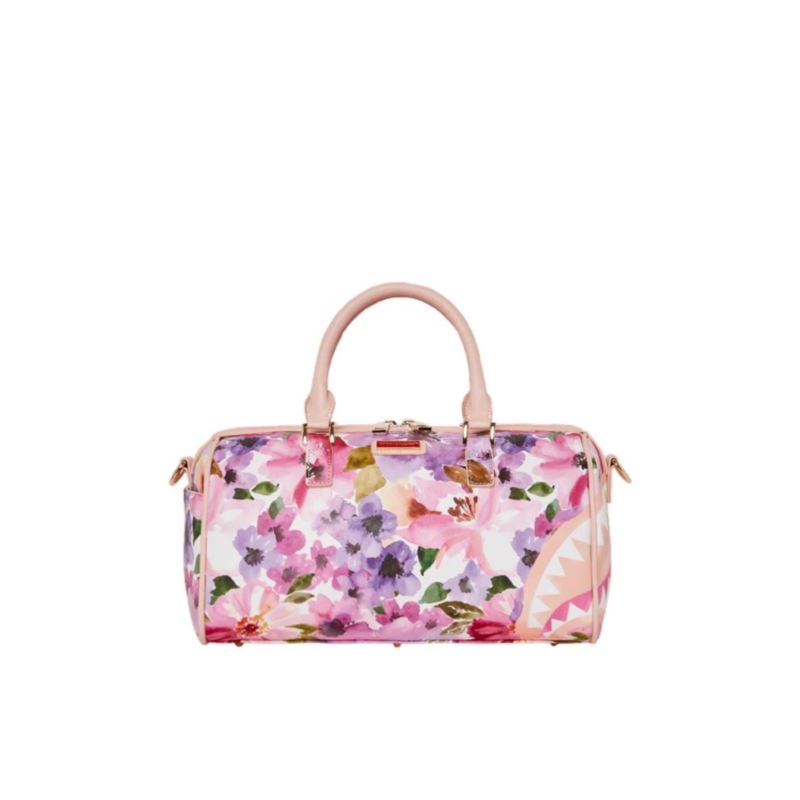 Sprayground PAINTED FLORAL SHARK MINI DUFFLE