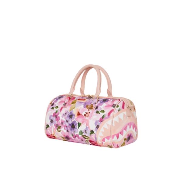 Sprayground PAINTED FLORAL SHARK MINI DUFFLE