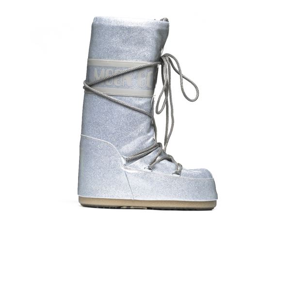 MOON BOOT ICON GLITTER SILVER 80D1402850H001