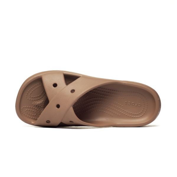 Crocs WOMENS CROSS STRAP Milk Chocolate 210840-2JJ