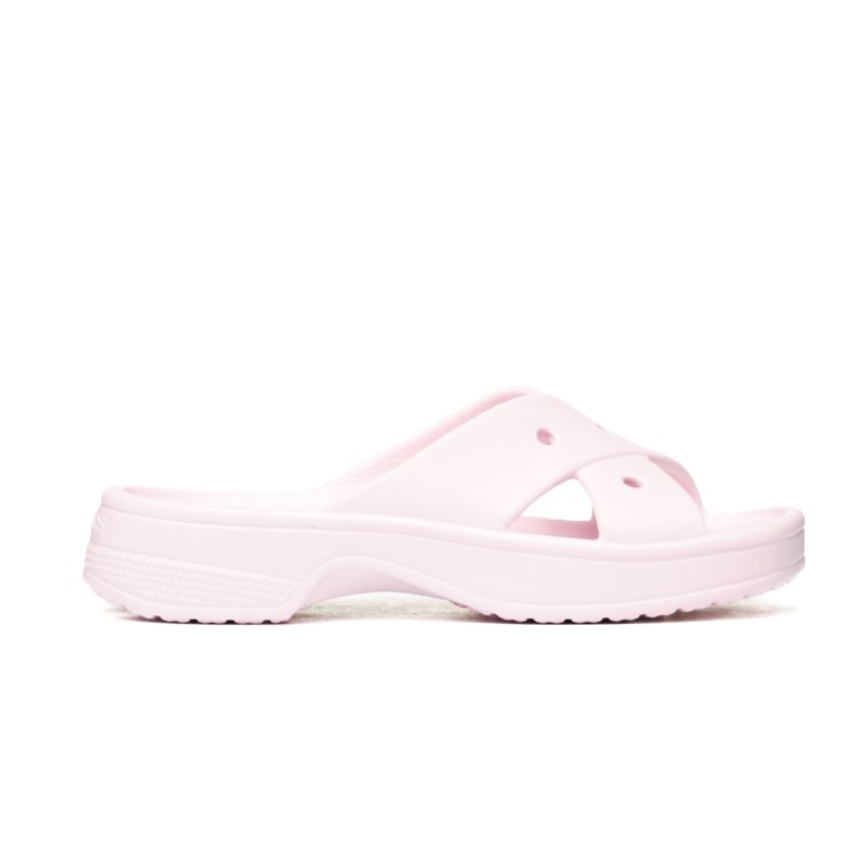 Crocs WOMENS CROSS STRAP Pink Milk 210840-6ZW