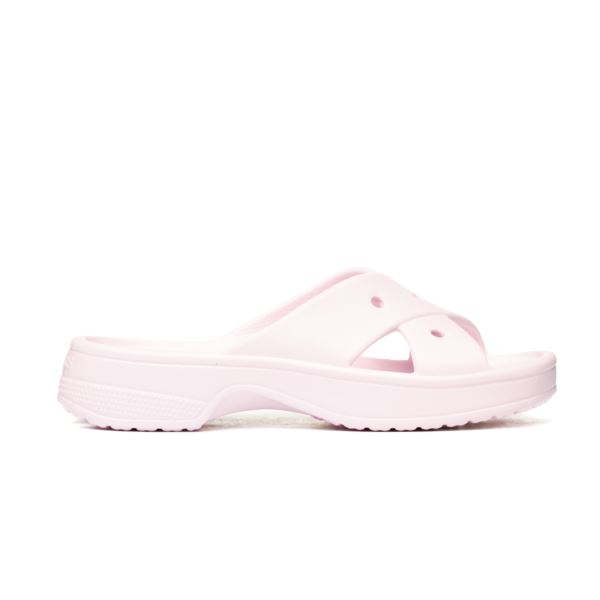 Crocs WOMENS CROSS STRAP Pink Milk 210840-6ZW