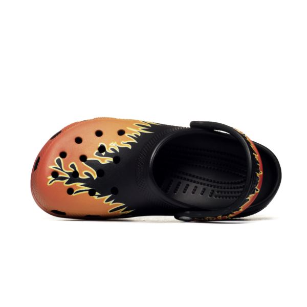 Crocs CLASSIC FLAMES CLOG Black/Multi 211004-0C4