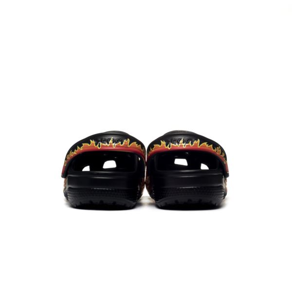 Crocs CLASSIC FLAMES CLOG Black/Multi 211004-0C4