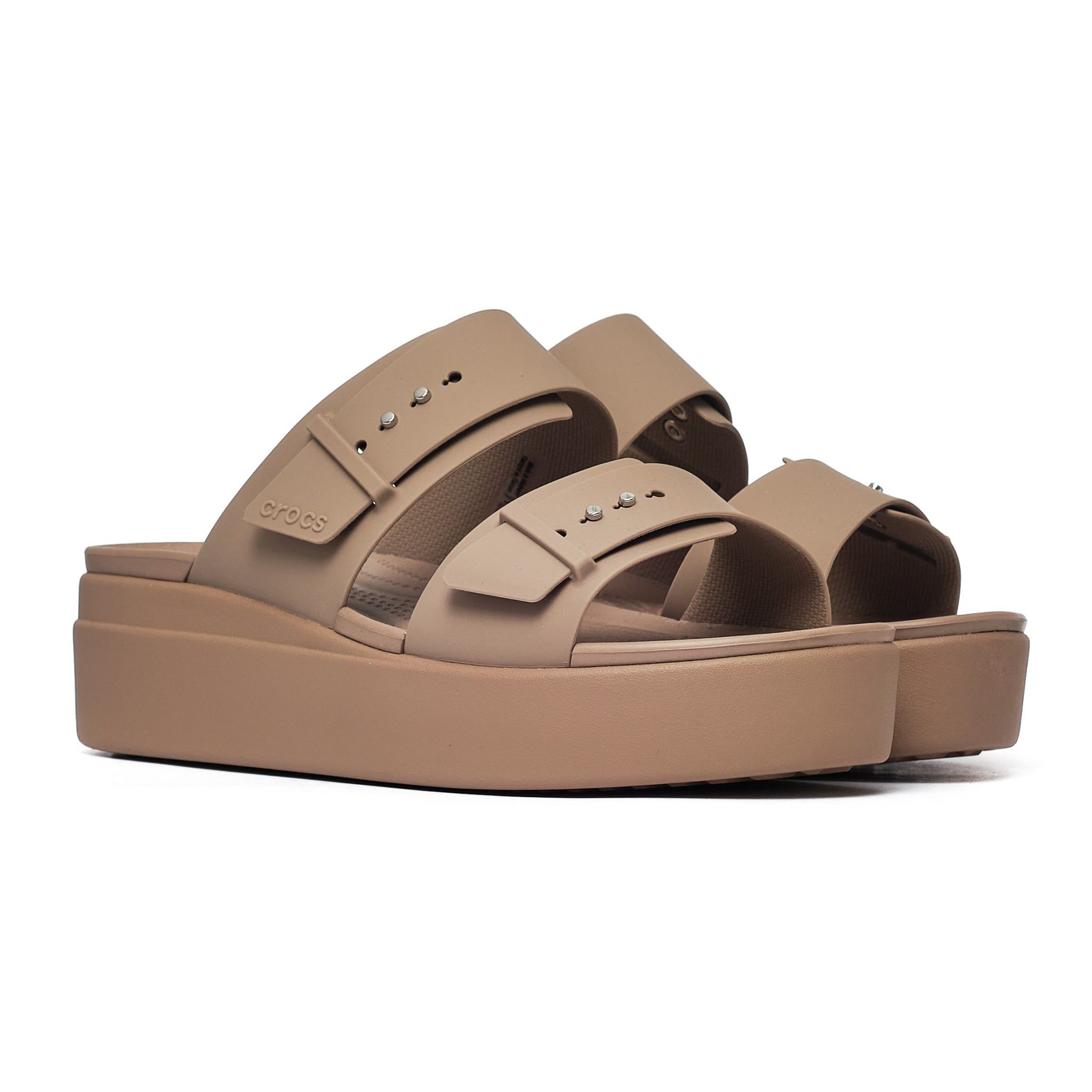 Crocs Brooklyn Sandal Low Wedge Women's 207431-2Q9 - obrazek 2