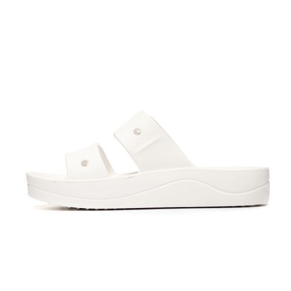 Crocs Baya Platform Sandal White 208188-100