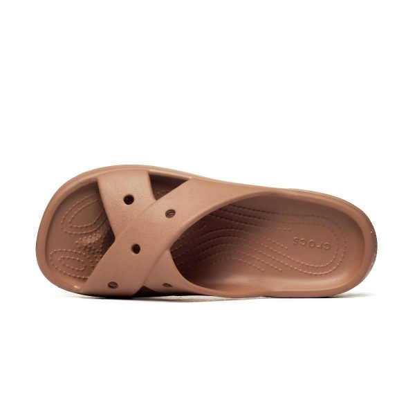 Crocs WOMENS CROSS STRAP Milk Chocolate 210840-2JJ