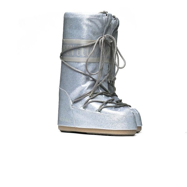 MOON BOOT ICON GLITTER SILVER 80D1402850H001