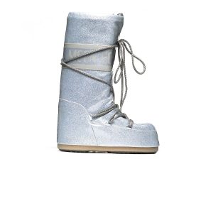 MOON BOOT ICON GLITTER SILVER 80D1402850H001