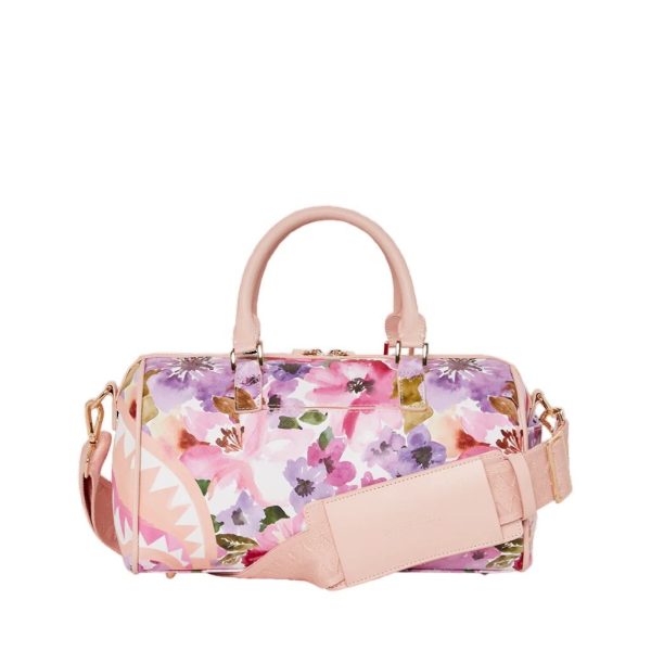 Sprayground PAINTED FLORAL SHARK MINI DUFFLE