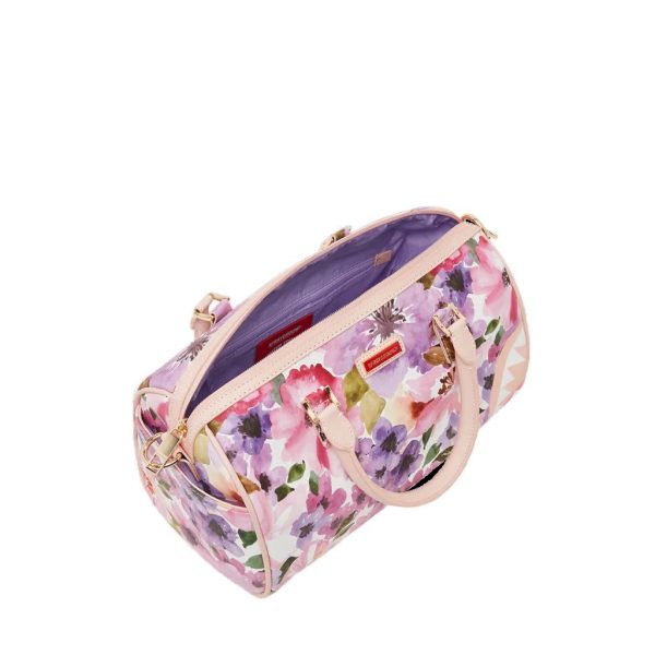 Sprayground PAINTED FLORAL SHARK MINI DUFFLE