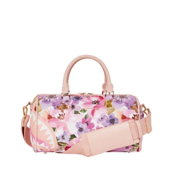 Sprayground PAINTED FLORAL SHARK MINI DUFFLE