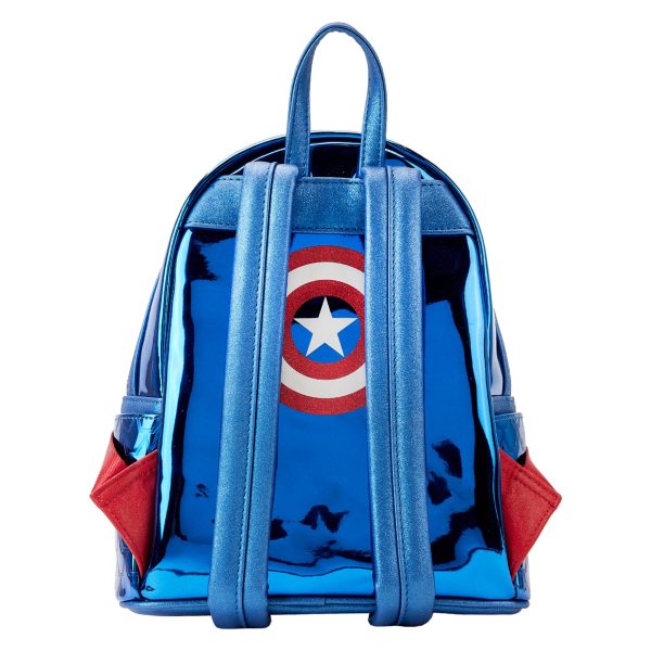 Loungefly LF MARVEL SHINE CAPTAIN AMERICA COSPLAY MINI BACKPACK MVBK0276