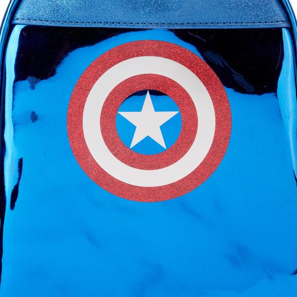 Loungefly LF MARVEL SHINE CAPTAIN AMERICA COSPLAY MINI BACKPACK MVBK0276