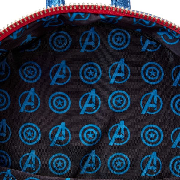 Loungefly LF MARVEL SHINE CAPTAIN AMERICA COSPLAY MINI BACKPACK MVBK0276