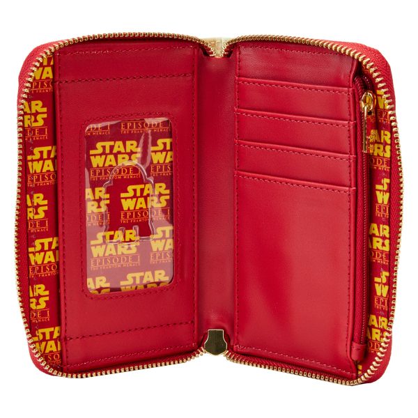 Loungefly LF STAR WARS SCENES SERIES PHANTOM MENACE ZIP AROUND WALLET STWA0234