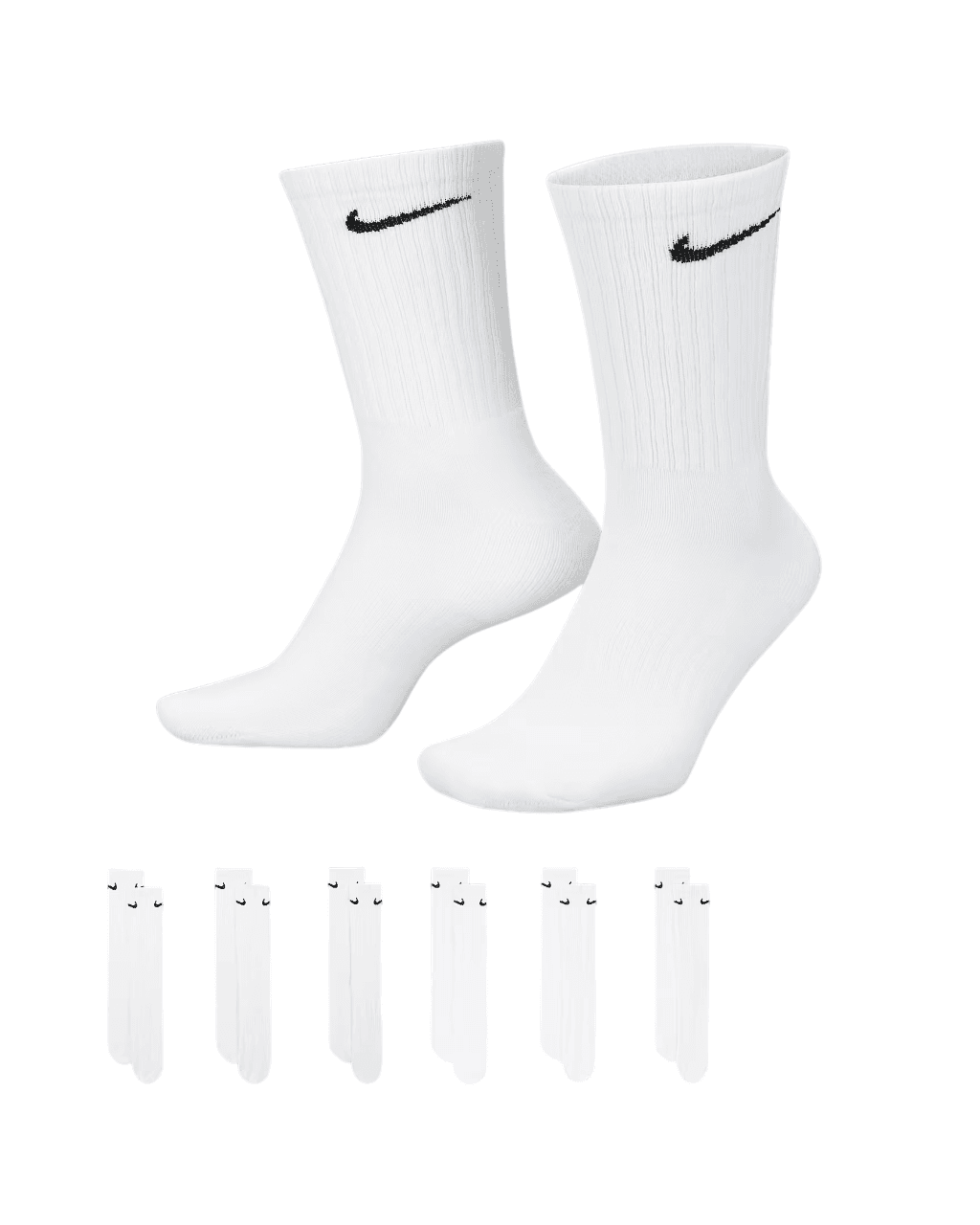 Nike U EVERYDAY CUSH CREW 6PR - 132 SX7666-100