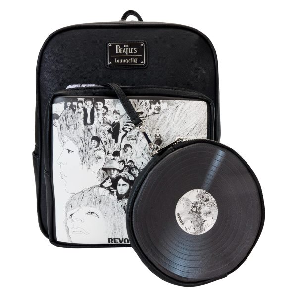 Loungefly LF THE BEATLES REVOLVER ALBUM WITH RECORD POUCH MINI BACKPACK TBLBK0009