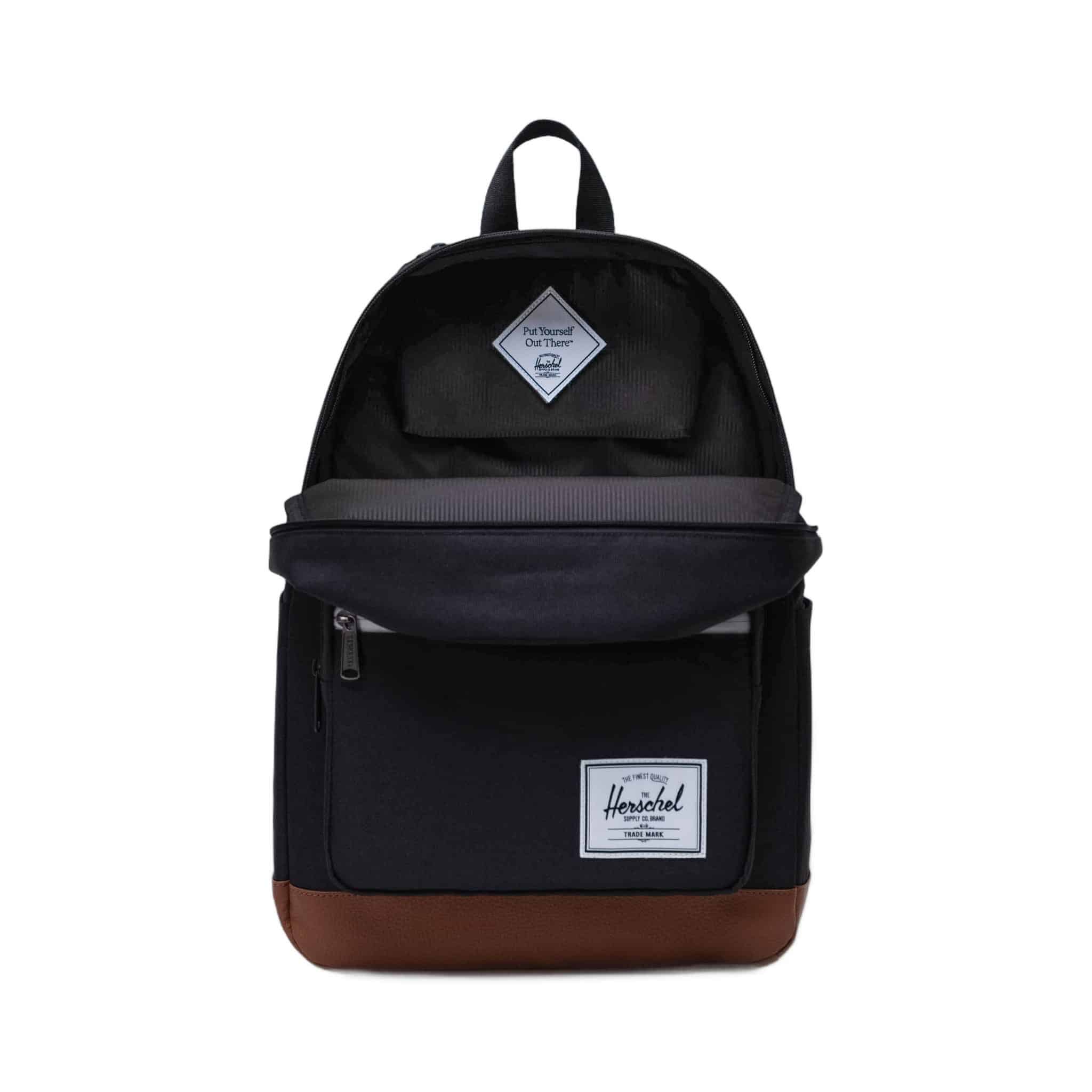 Herschel Pop Quiz Backpack, Black/Tan, 11405-00055 - obrazek 5