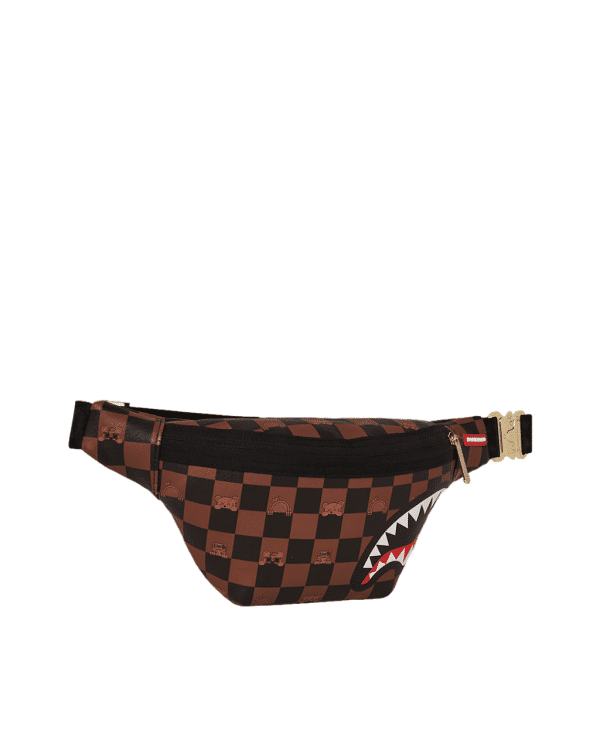 Sprayground PEEKING CHARACTER CHECK CROSSBODY