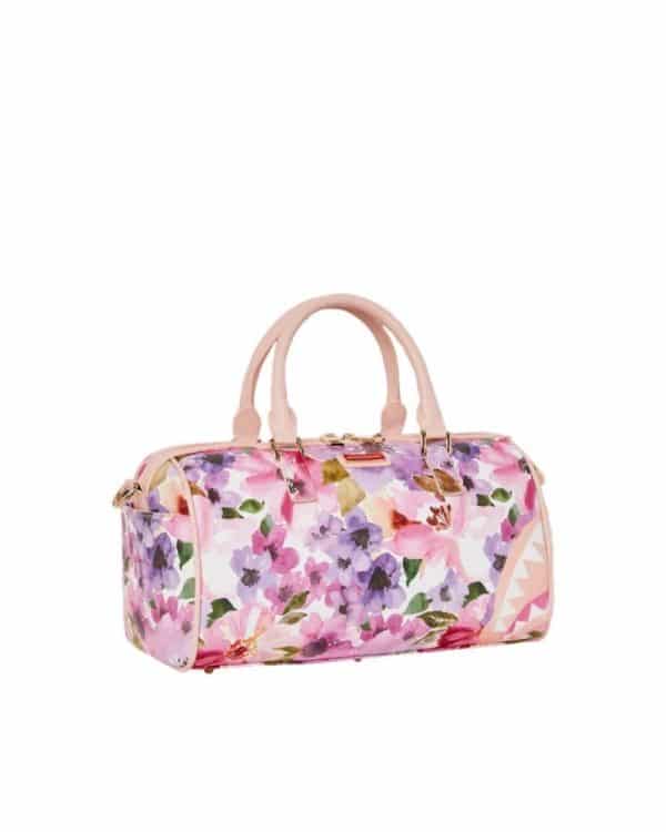 Sprayground PAINTED FLORAL SHARK MINI DUFFLE