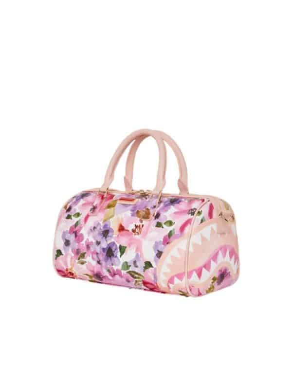 Sprayground PAINTED FLORAL SHARK MINI DUFFLE