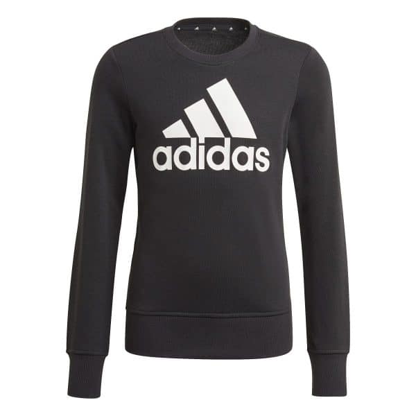 Adidas Older Girls Adidas Logo Sweatshirt Black GP