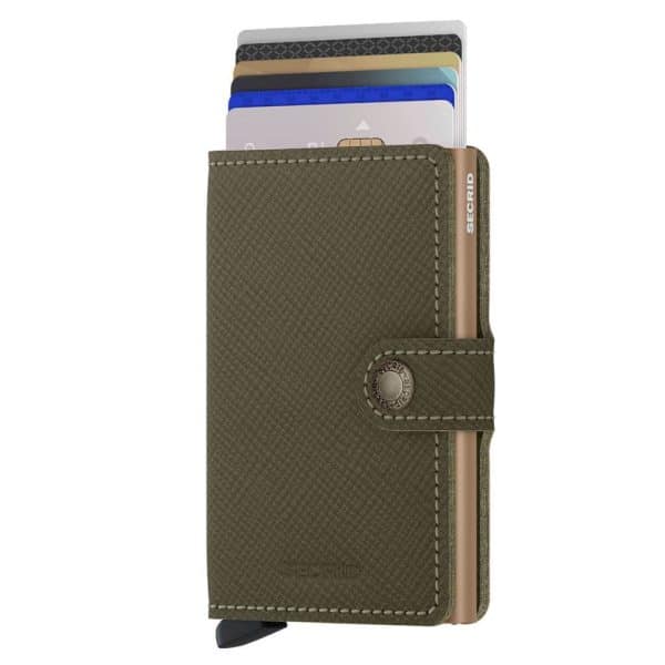Secrid Miniwallet Saffiano Olive MSa-Olive