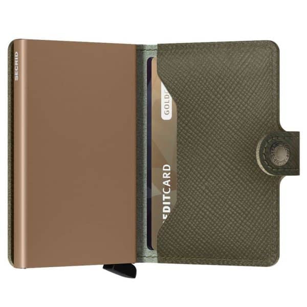 Secrid Miniwallet Saffiano Olive MSa-Olive