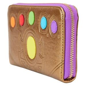 Loungefly LF MARVEL SHINE THANOS GAUNTLET ZIP AROUND WALLET MVWA0208