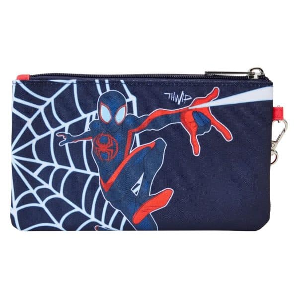 Loungefly LF MARVEL SPIDERVERSE MILES MORALES NYLON WRISTLET WALLET MVWC0002