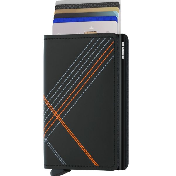 Secrid Slimwallet Stitch Linea Orange