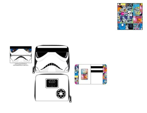 Loungefly LF STAR WARS STORMTROOPER ZIP AROUND WALLET STWA0183
