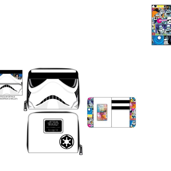 Loungefly LF STAR WARS STORMTROOPER ZIP AROUND WALLET STWA0183