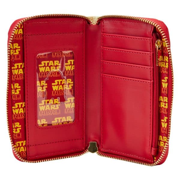 Loungefly LF STAR WARS SCENES SERIES PHANTOM MENACE ZIP AROUND WALLET STWA0234