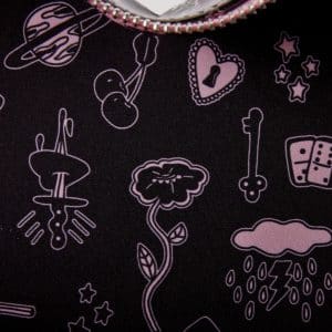 Loungefly LF VALFRE DOUBLE HEART MINI BACKPACK VLBK0002