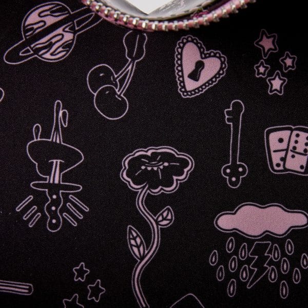 Loungefly LF VALFRE DOUBLE HEART MINI BACKPACK VLBK0002