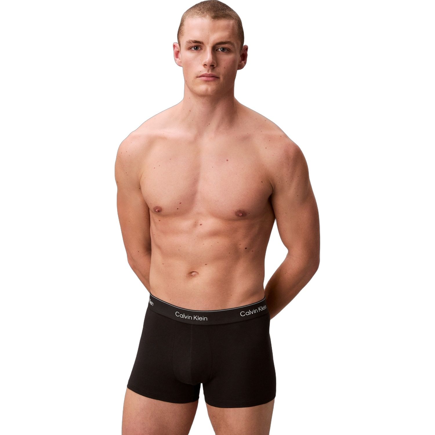 Calvin Klein 3 Pack Trunks - Icon Cotton Stretch LV00NB4392-TM6 - obrazek 2