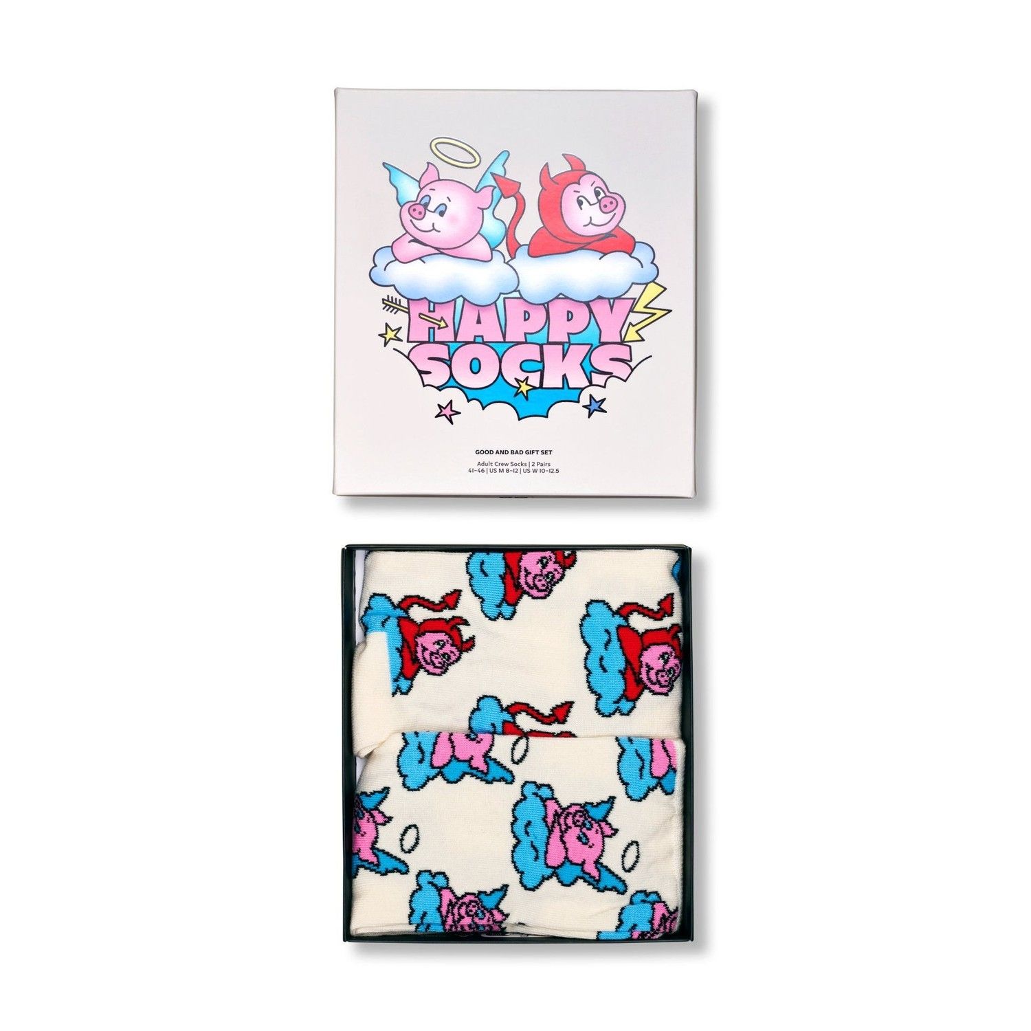 HAPPY SOCKS 2-Pack Good Bad Pig P003362 - obrazek 3
