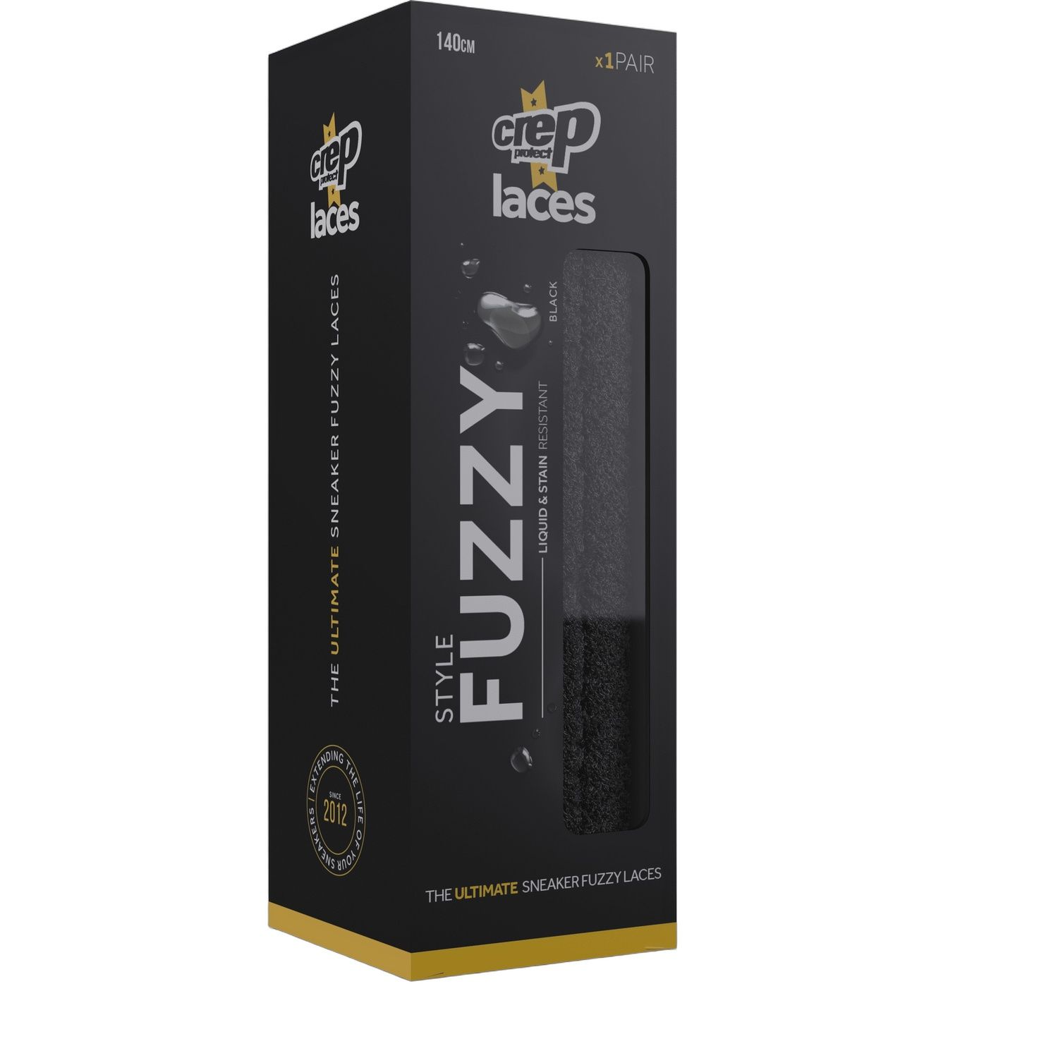 Crep Laces - Black Fuzzy CP030 NS - obrazek 2