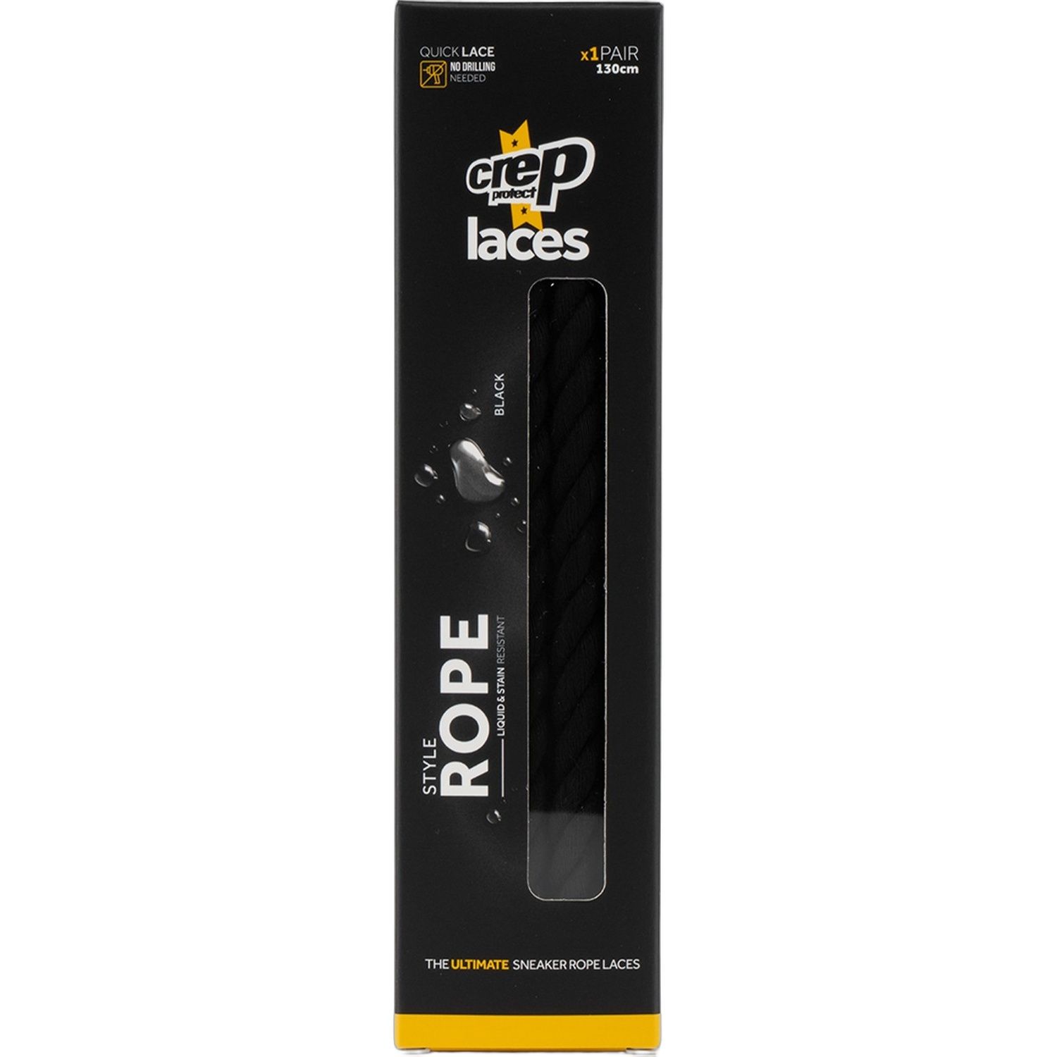 Crep Laces - Black Rope CP034 NS