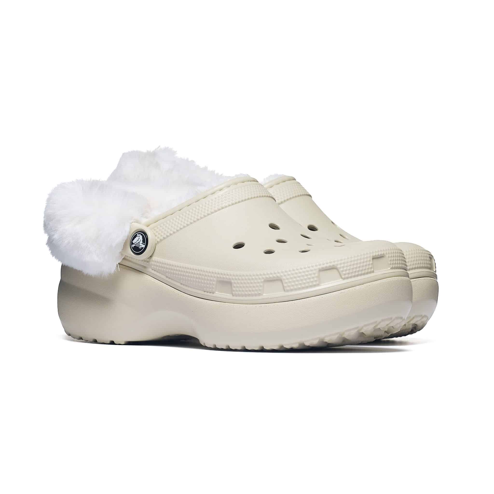 Crocs CLASSIC PLATFORM FUZZ LINED CLOG 212854-2Y2 - obrazek 2