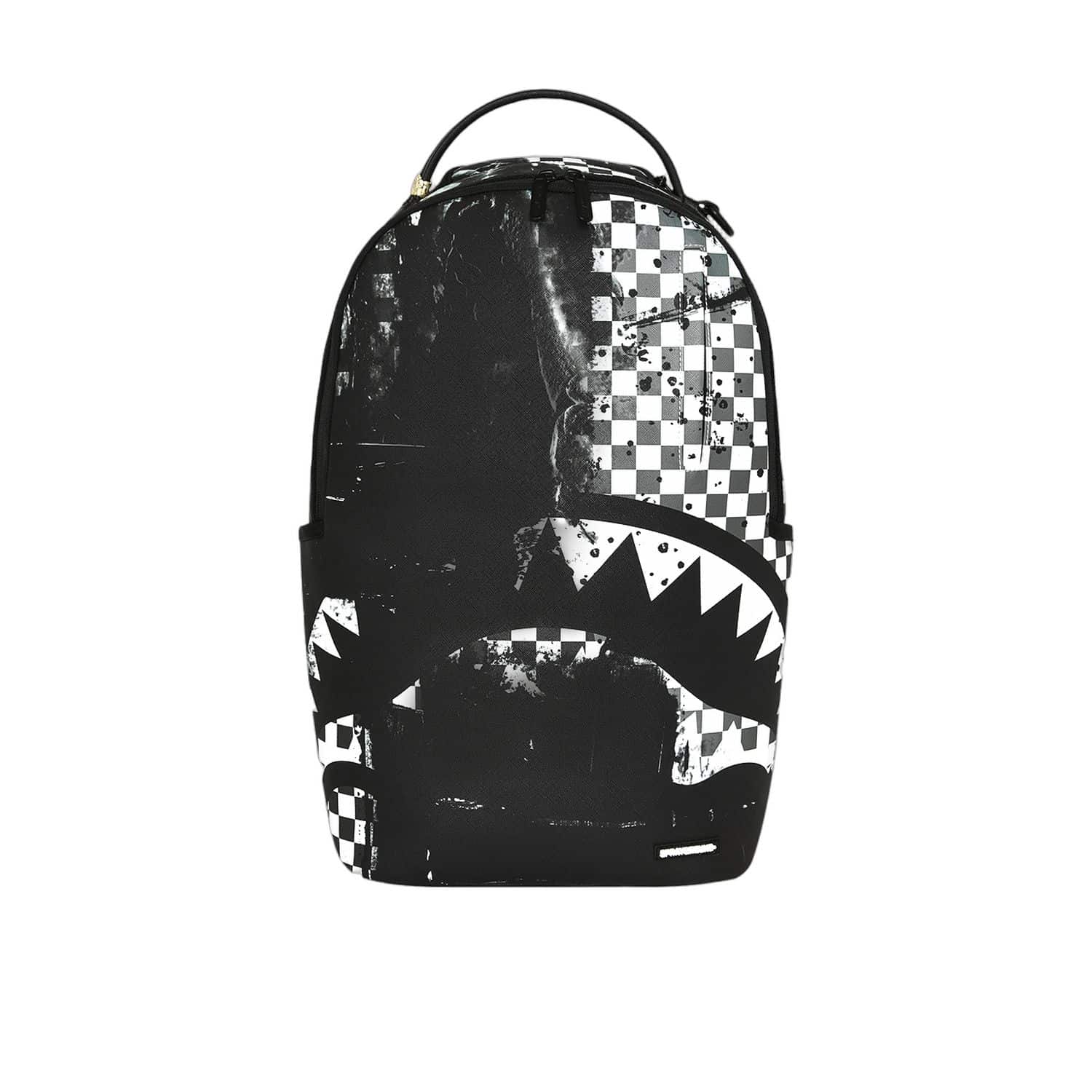 SPRAYGROUND PAINTED OVER CHECK BACKPACK 910B8677NS